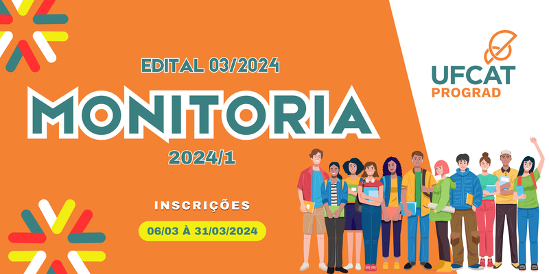 Edital 03/2024 de Monitoria 2024/1
