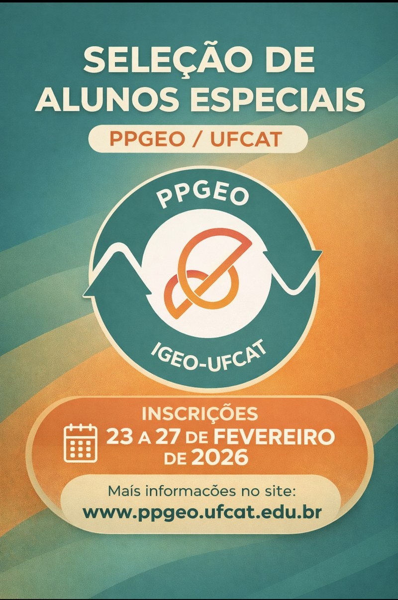 Edital de seleção de alunos ESPECIAIS do Programa de Pós-graduação em Geografia