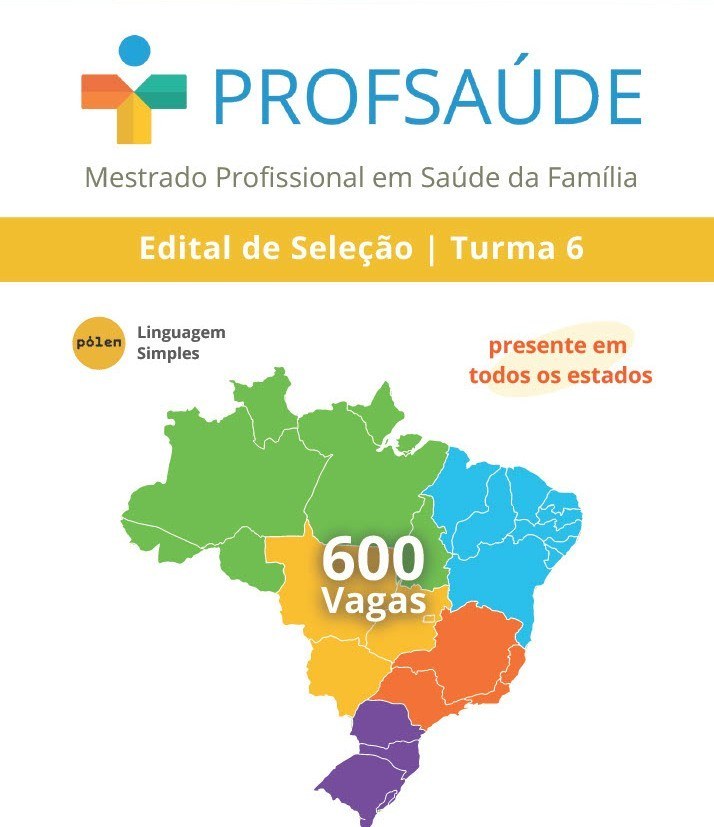 Publicado o Edital de seleção para a Turma 6 do Mestrado Profissional em Saúde da Família (PROFSAÚDE)