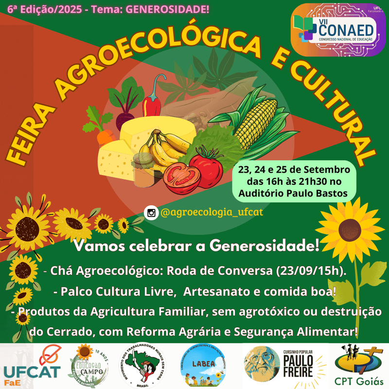 Feira Agroecológica e Cultural da UFCAT - 6ª Edição/2025